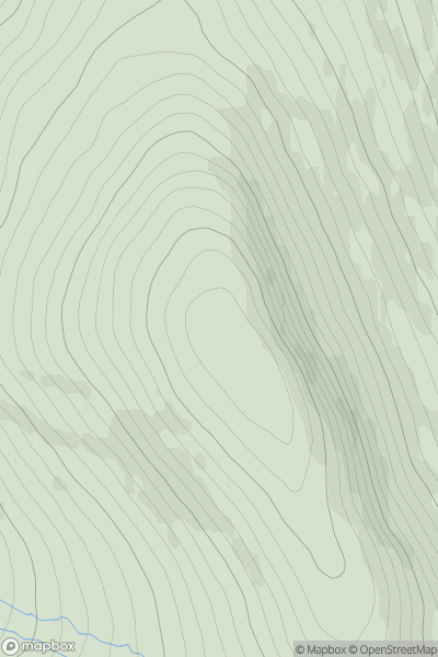 Thumbnail image for Tullich Hill [Loch Tay to Perth] showing contour plot for surrounding peak